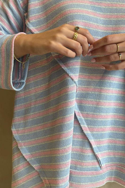 Camber Sand Knit Baby Blue & Sugar